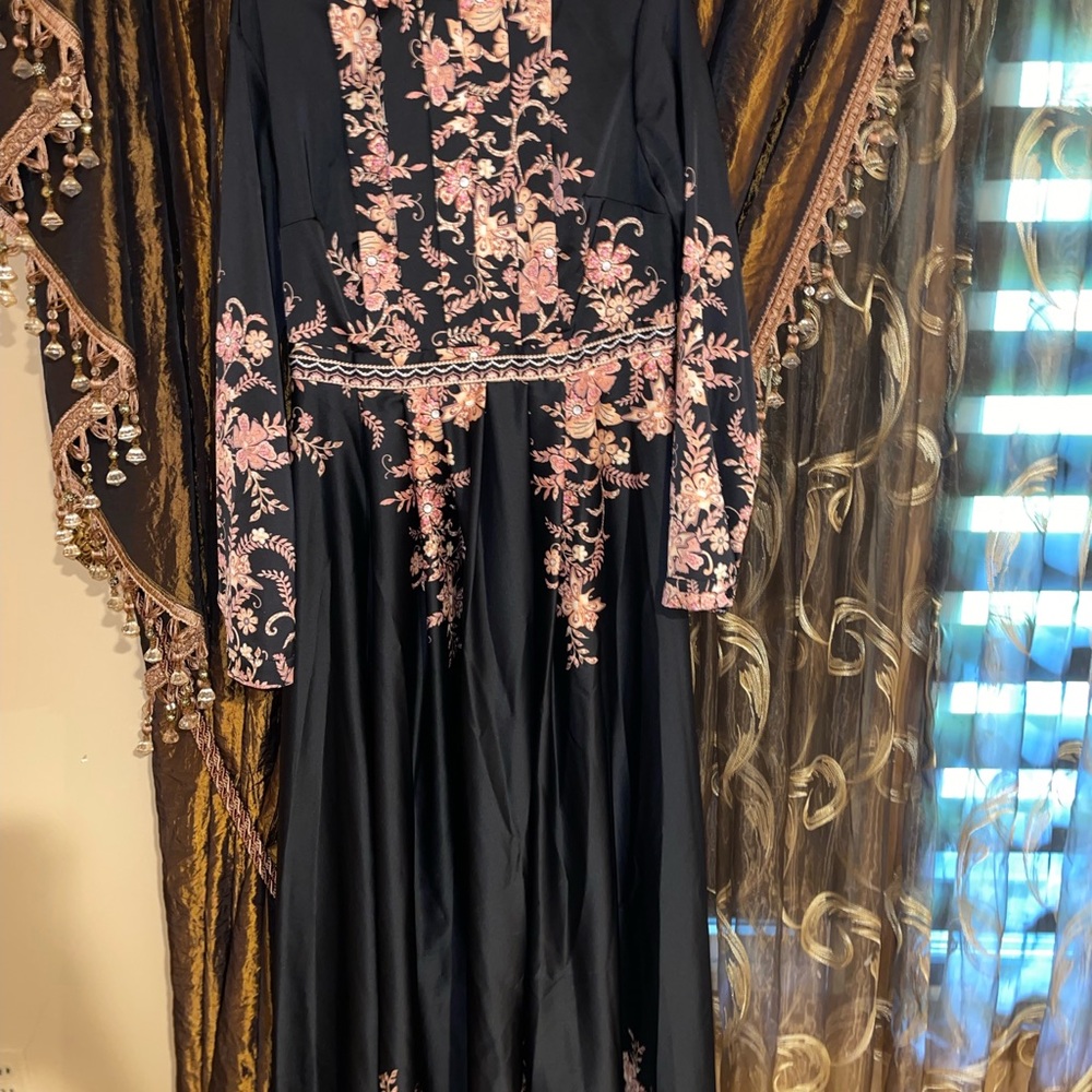 Satin maxi dress